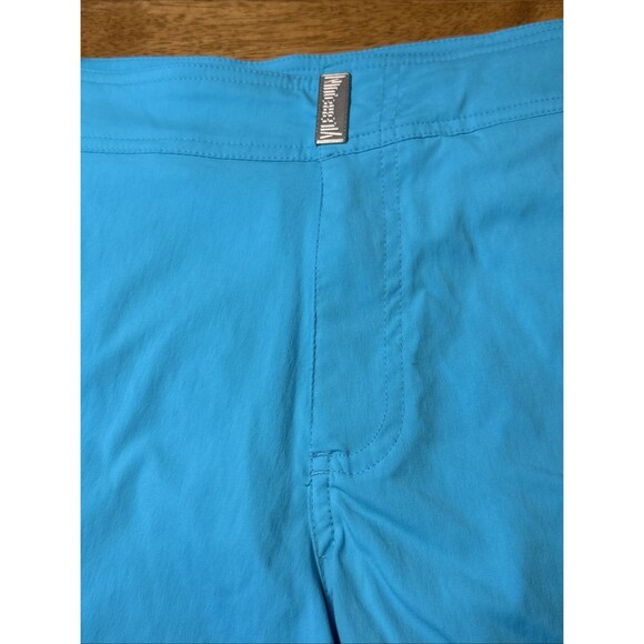 NEW Vilebrequin SZ Medium Men’s Swim Trunks Flat Belt Turquoise Green Luxury - Picture 4 of 12